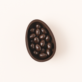 Dark Chocolate Almonds in Half Egg